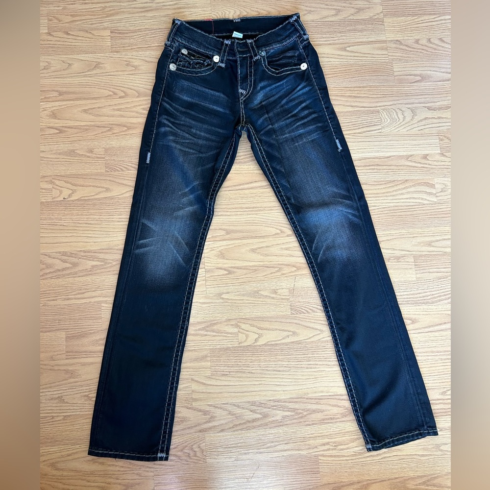 True Religion, 27x38, faded black